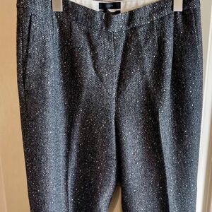 J Crew Sparkle Wool Ankle Pants